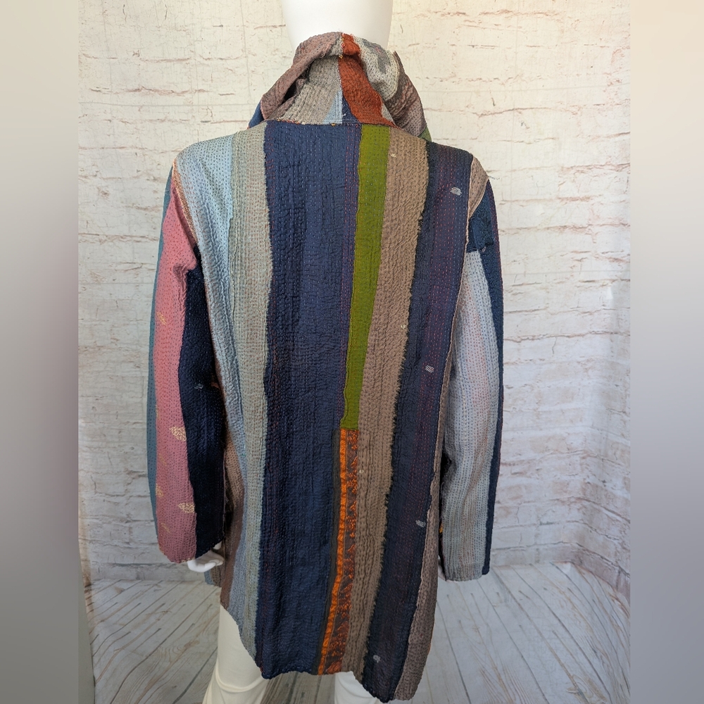 Mieko Mintz lightweight reversible Multicolor Pat… - image 9